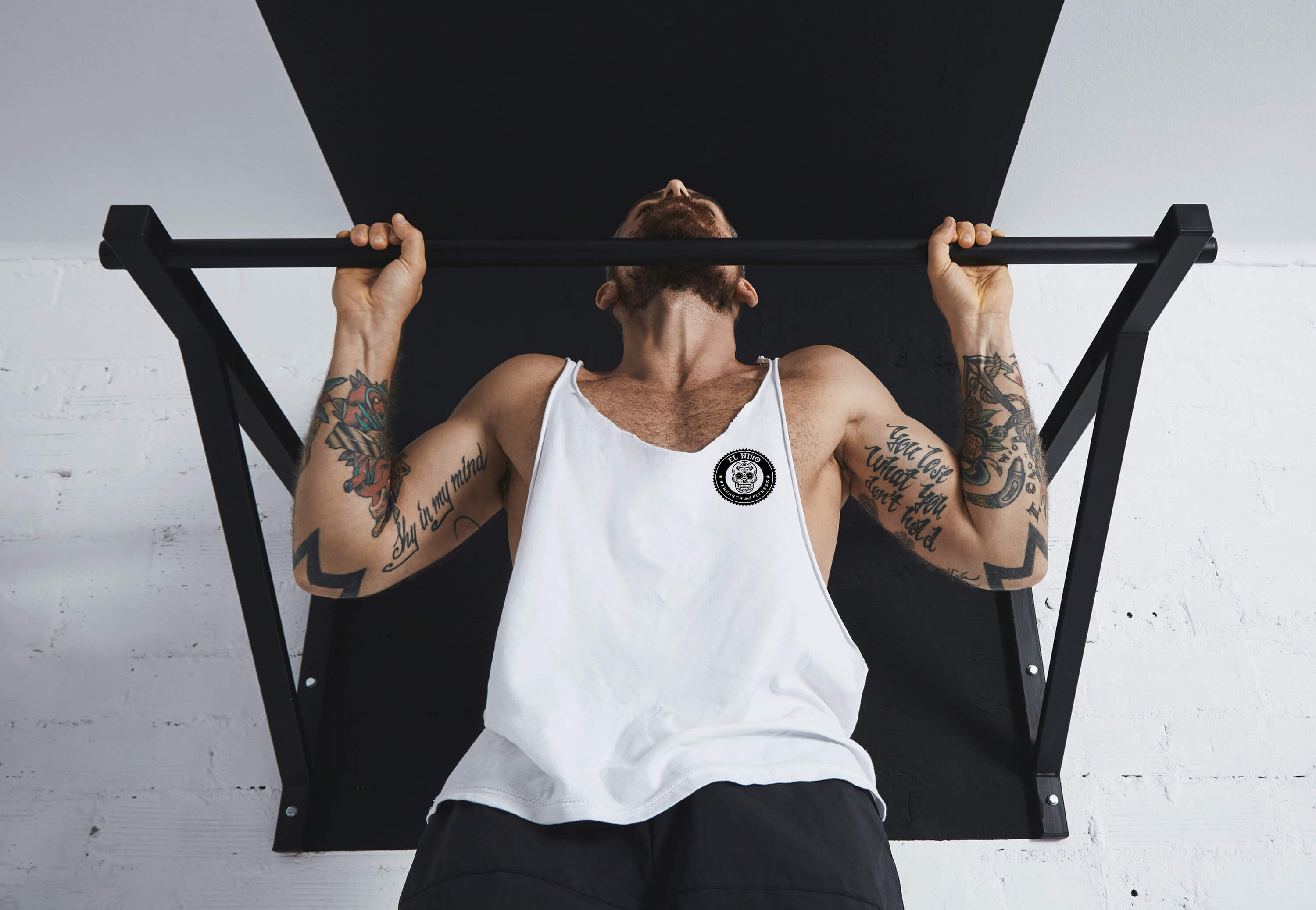 El Ni&ntilde;o Strength & Fitness - Logo Gym Singlet Front
