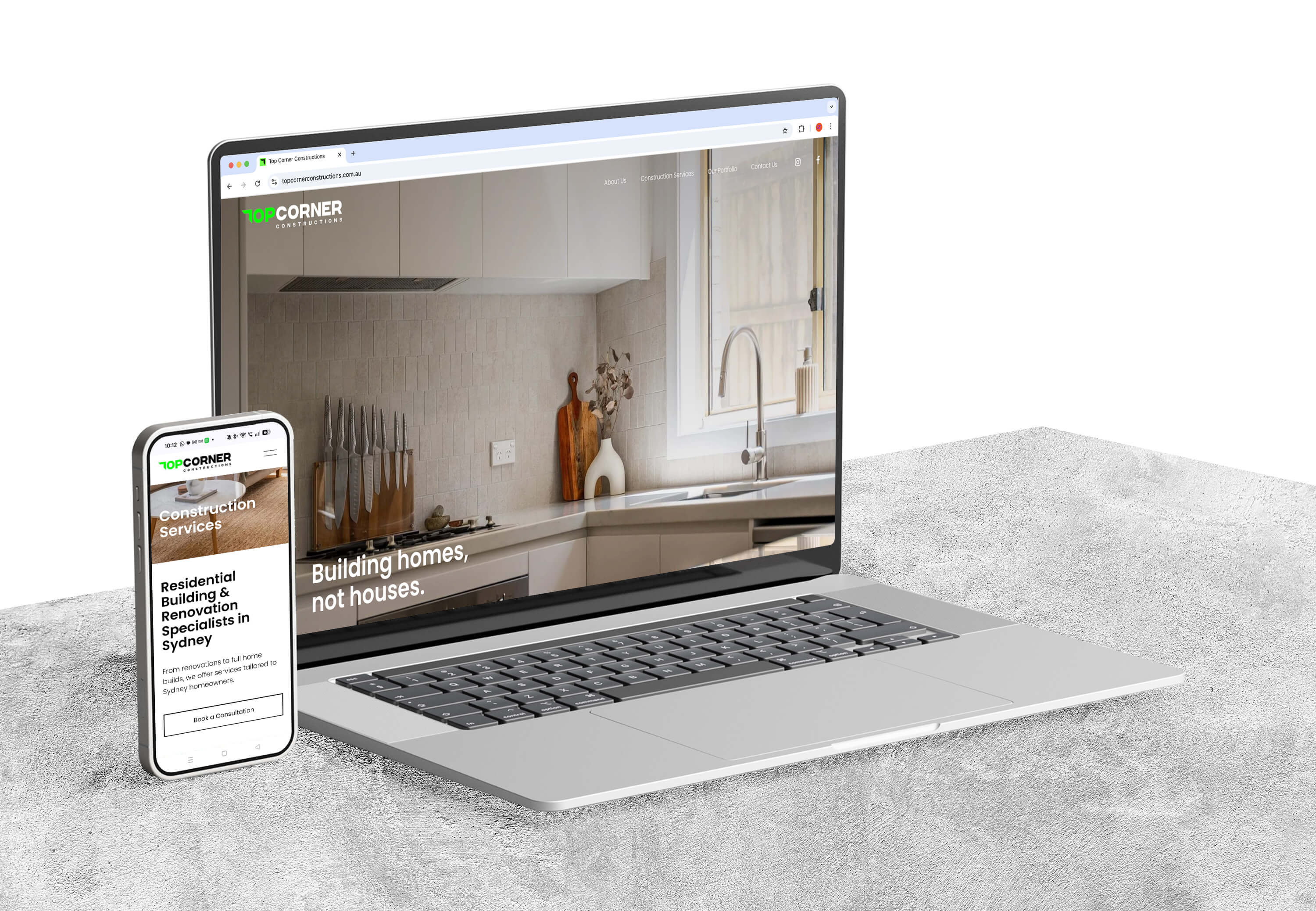 Top Corner Constructions - Website